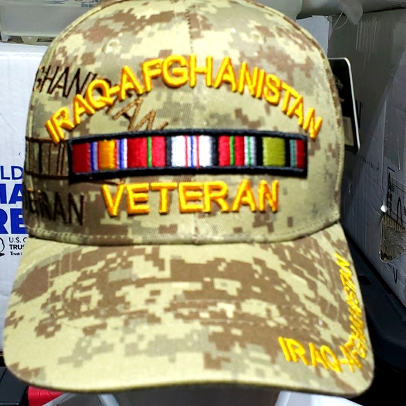 MILITARY  IRAQ AFGHANISTAN VETERAN Hat - Picture 1 of 4